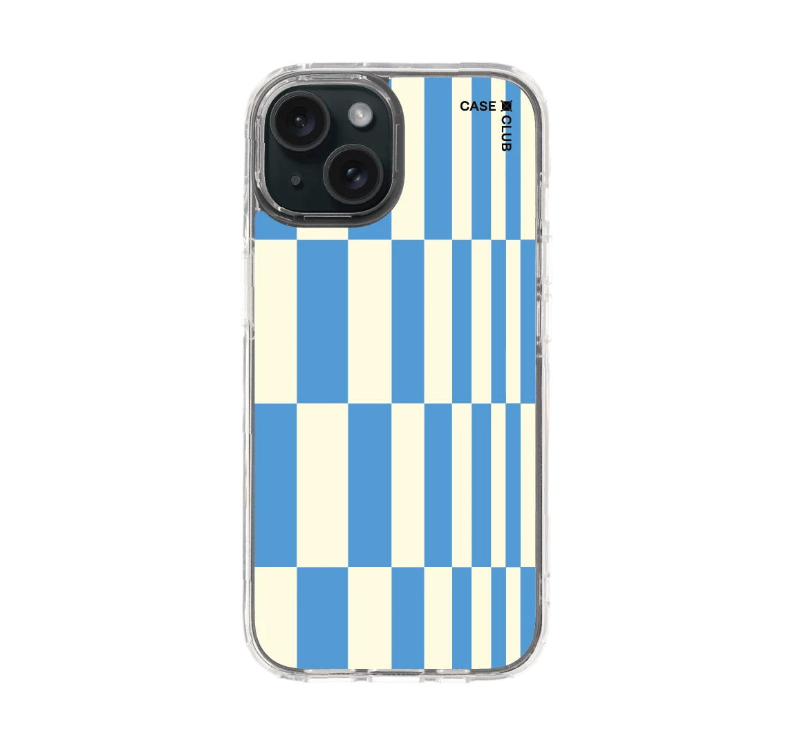 blue asymmetrical textile